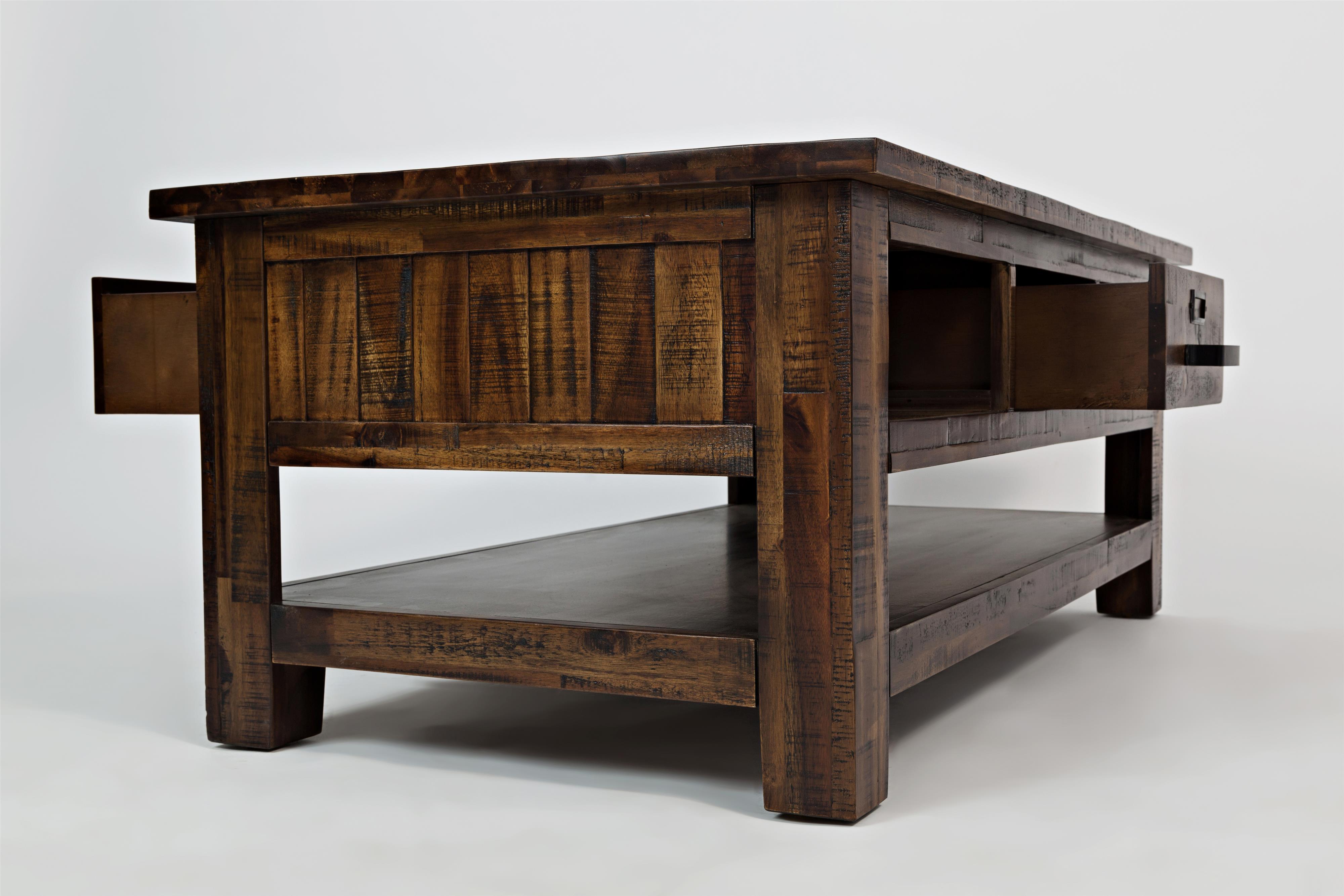 Jofran Cannon ValleyThree Drawer Cocktail Table